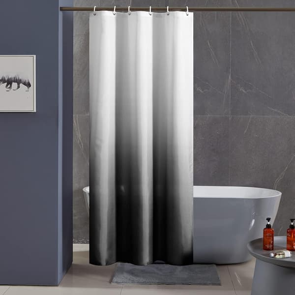 90*180cm, dusjforheng, anti-mugg svart gradient stoff, maskin