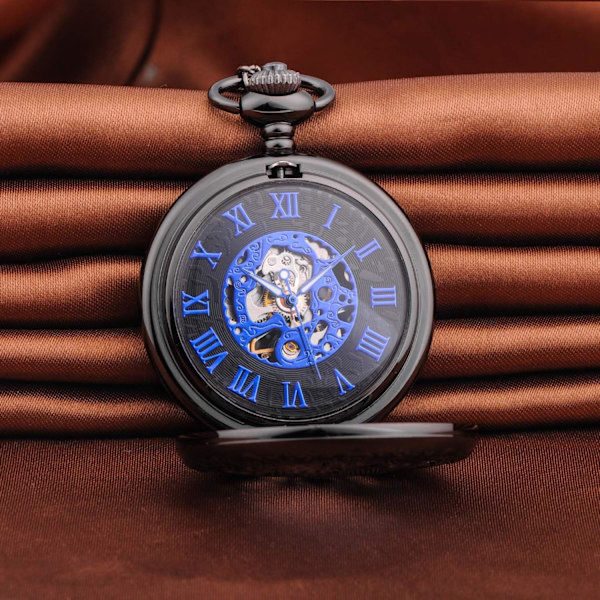 Miesille tarkoitettu mekaaninen taskukello, vintage-taskukello, steampunk