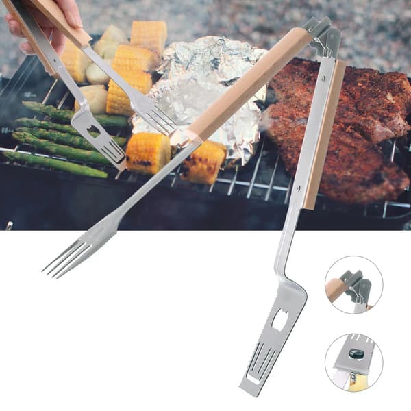 Grillbestickset grillbestick multiverktyg 4-i-1