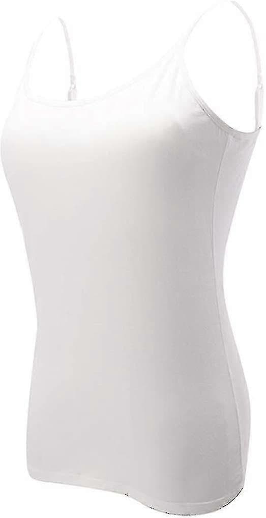 Dame Camisole Topper Med Innebygd Vattert BH Basic Pustende Tanktopp