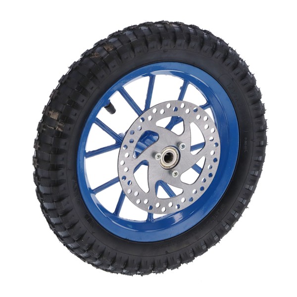 Framhjulsdäck för 47cc 49cc 2-takts Mini Dirt Bike, Hög Styvhet Överlägsen Metall Rostskydd Hållbar Anti-Sladd Design, Kraftfullt Markgrepp Inget Halk
