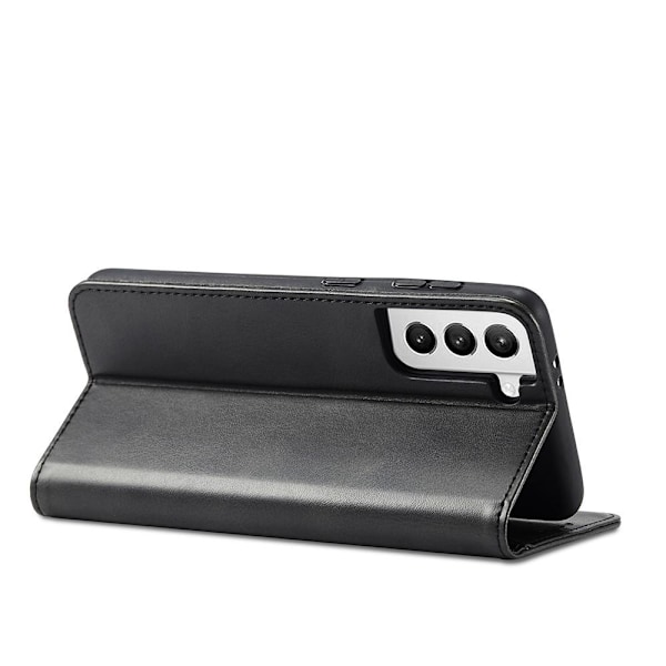 Samsung Galaxy S21 Plus - Läder Flip Fodral - Svart Black Svart
