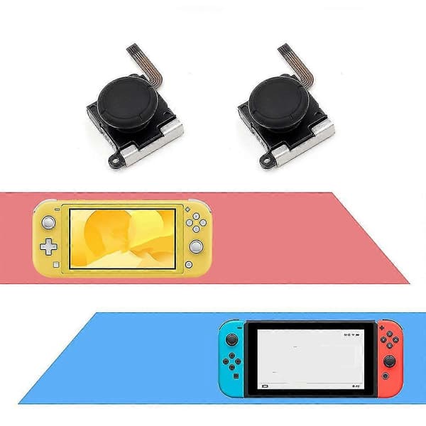 2-pack Joycon Joystick 3d Tumspak Ersättningskit Inkluderar Skruvmejslar Tumspak C