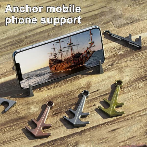Mobiltelefonholder Ankre Form Magnetisk Mini Universal Mobiltelefon Tablet Beslag Stativ til Skrivebord