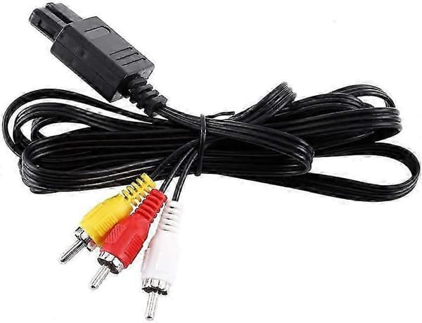 Ljud- och videokonverteringskabel, RCA Komposit A/V-kabel för N64, 1,8m
