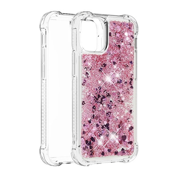 Glitter Bling TPU Case iPhone 13 Pro Rose Guld