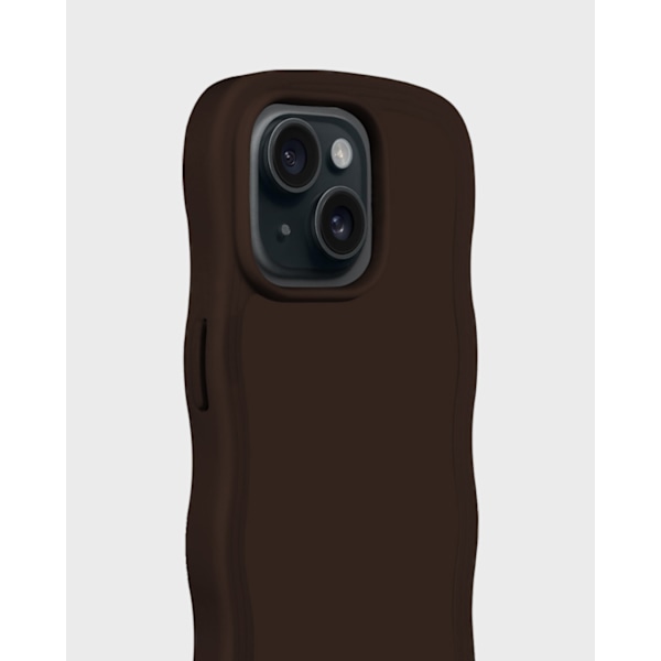 holdit iPhone 15 / 14 / 13 Skal Wavy Chocolate