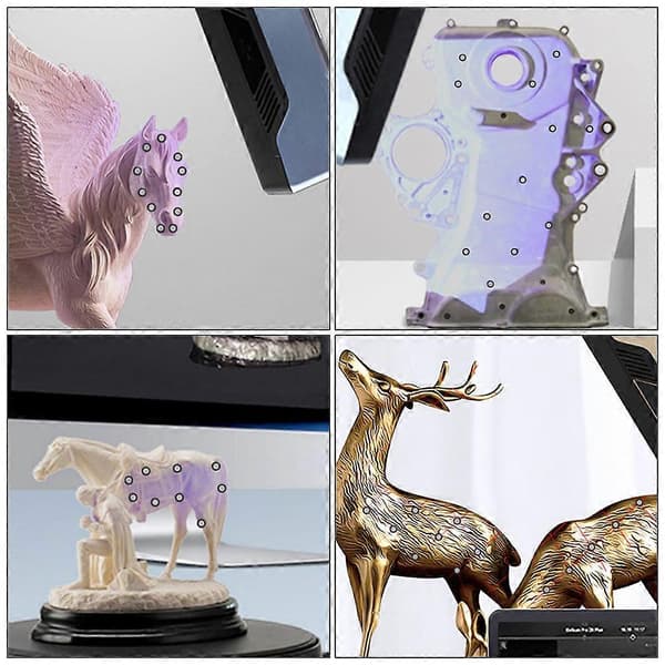 10 ark referensmarkörpunkt reflekterande filmmarkeringspunkter 3D-skannertillbehör