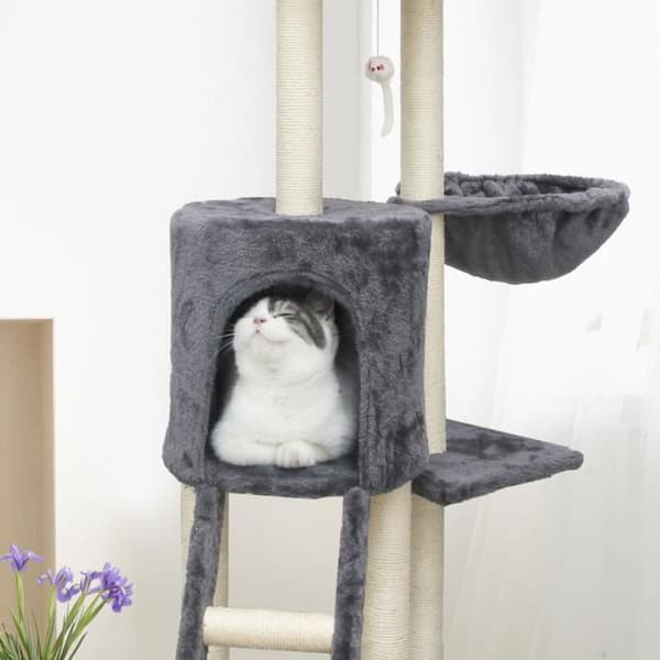 JIPSY Grå klösträd - 79 x 34 x 138 cm - Grå