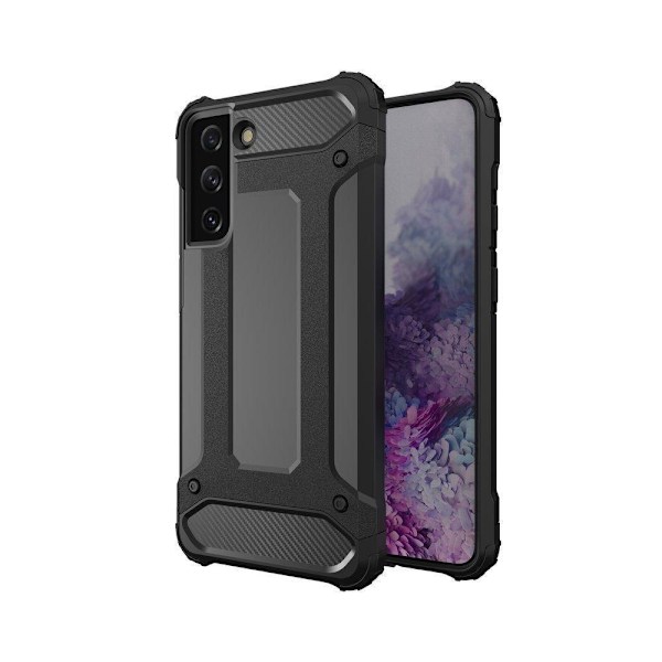 Hybrid Armor Case, Samsung S22 Plus, Extra tåligt skal Svart