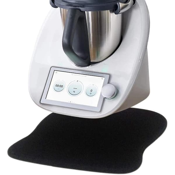 Skydebræt til Thermomix Tm6 Tm5 - Tilbehør Underlag Skridsikkert Holdbart Sort til Vorwerk Mad