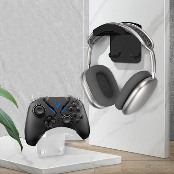Hovedtelefonholder Stærk selvklæbende headsetkrogstativ til gaming