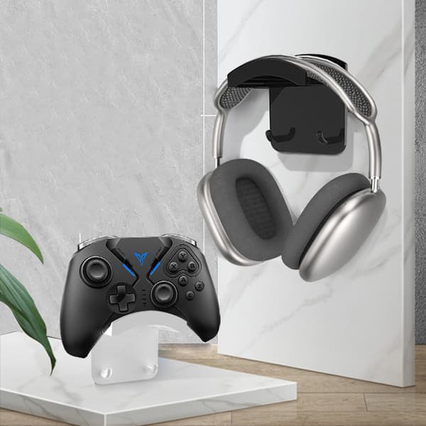 Huvudtelefonfäste Hängare Hållare Stark Lim Headset Hook Stativ för Gaming