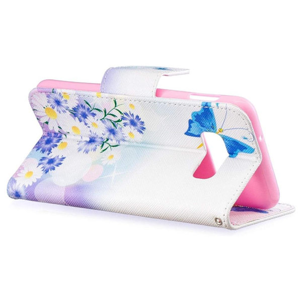 Plånboksfodral Samsung Galaxy S10e - Fjärilar och Blommor