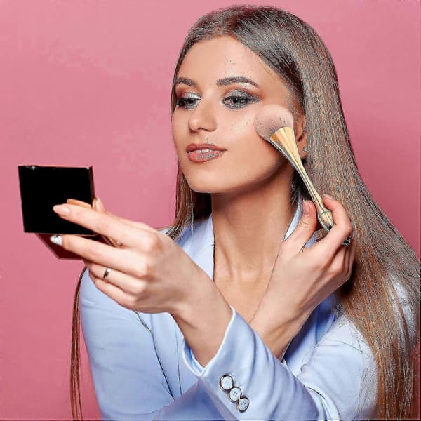 3 stk. Store pudder mineral børster neglekunst støvbørste bløde fluffy makeup børster makeup foundation børster