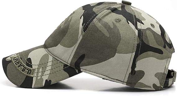 Baseballcaps, kamuflasjecaps for utendørs camping, justerbar