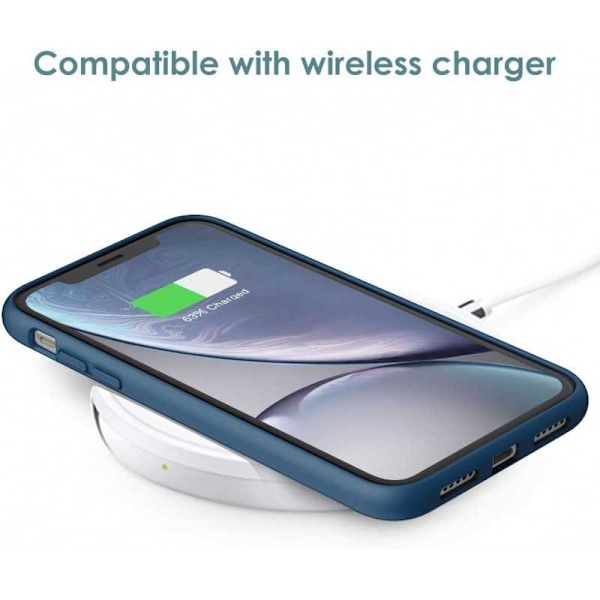 Gummibelagt Stöttåligt Skal iPhone XR - Blå
