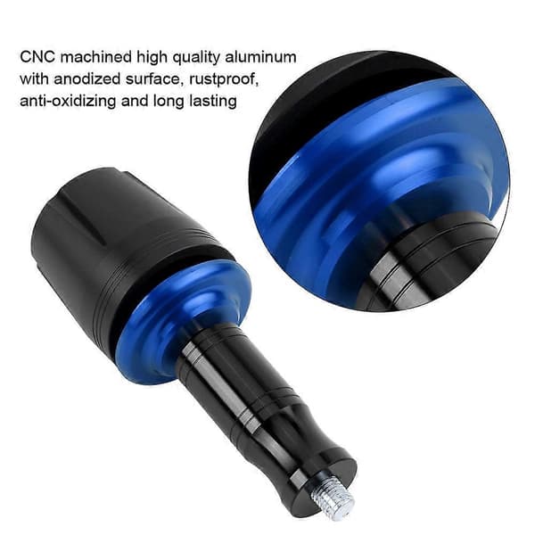 Universal Slider Ramme Sliders Crash Pad Protector 10mm Skrue til Kawasaki Z125 Yamaha (Blå)