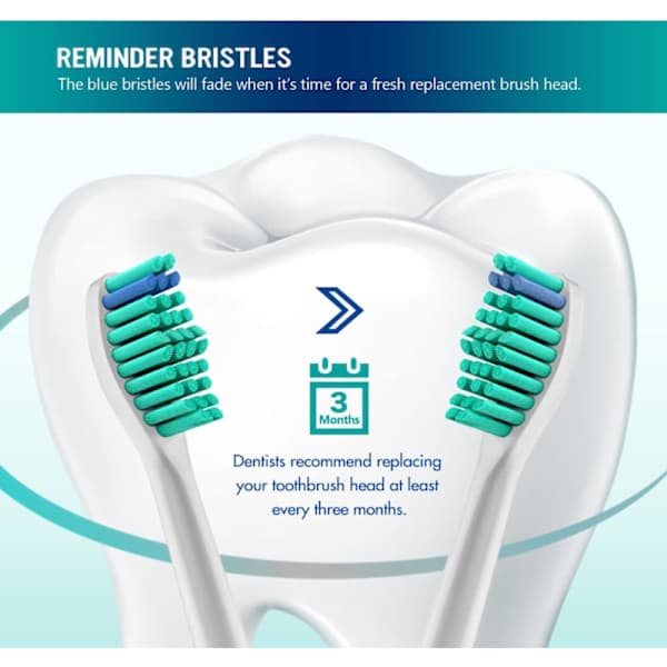 Ersättningsborsthuvuden, 8-pack kompatibla med Philips Sonicare (vit)