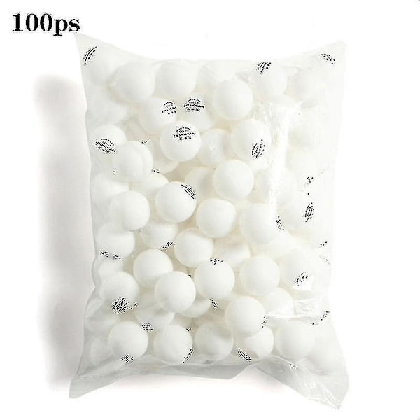 Bordtennisboll set med 100 bulk pingisboll standardstorlek abs träningsboll för matcher