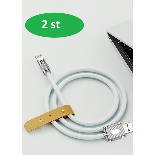 2st 1m120W snabb iphone USB-C laddare gul gul