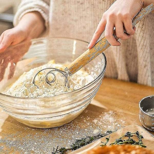 Danskt Dejvips Bageri, 3 stk. Rustfrit Stål Hollandsk Piskeris Til Kage Dessert Brød Pizza Pasta