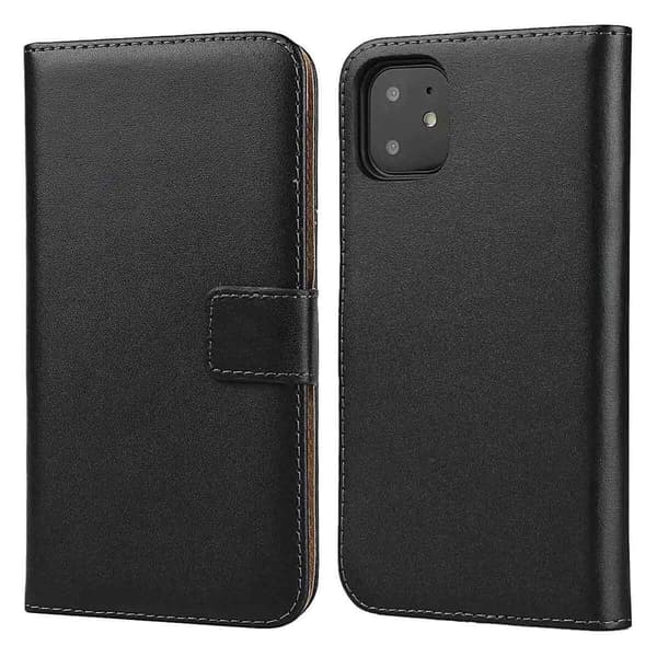 iPhone 11/11 Pro/11 Pro Max lompakkokotelo suojakuori korttipaikalla - Musta iPhone 11 Pro