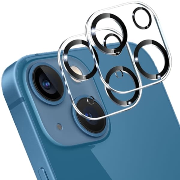 [2-pack] iPhone 13 Mini härdat glas linsskydd - kameraskydd, reptåligt