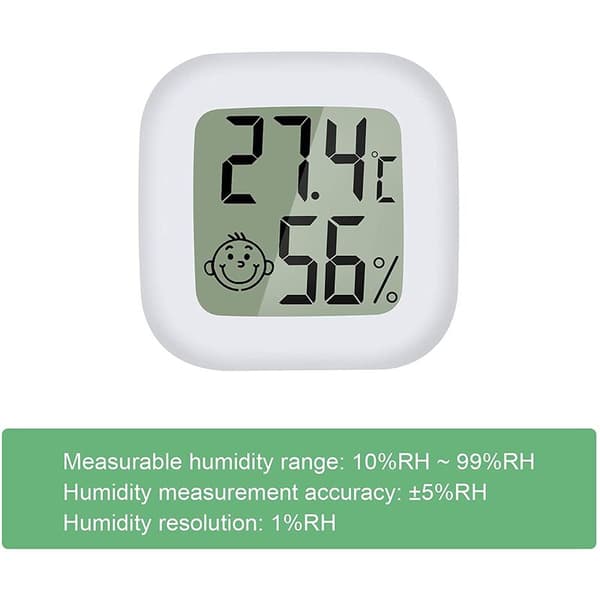 Mini LCD Digitalt Innendørs Termometer Hygrometer 4 Stk Termo Hygro
