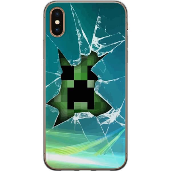 Apple iPhone X Cover / Mobilcover - MineCraft
