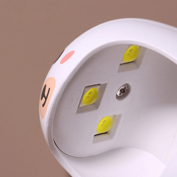 Effektiv Mini Negletørrer Med Dobbelt Lyskilde, Bærbart Design Til Skønhed På Farten, Sikker Og Harmløs Brug, USB-interface Til Alsidig Strøm