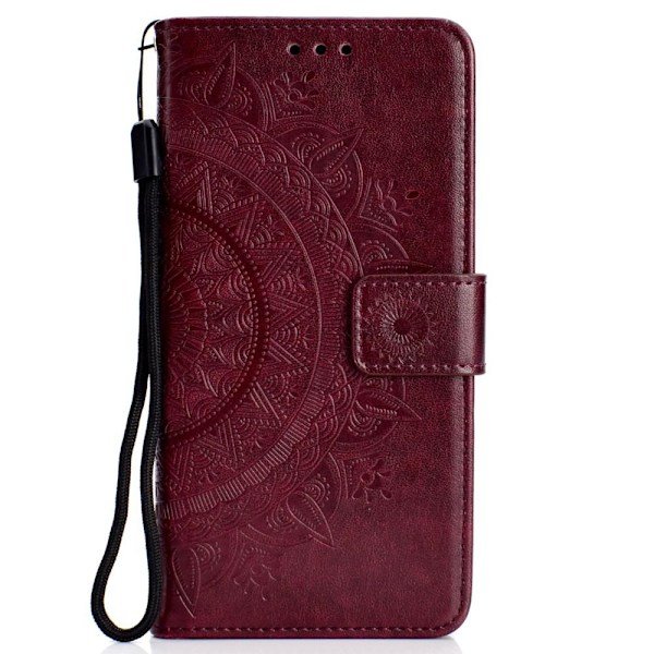 iPhone XR - Mandala Plånboksfodral - Brun Brown Brun