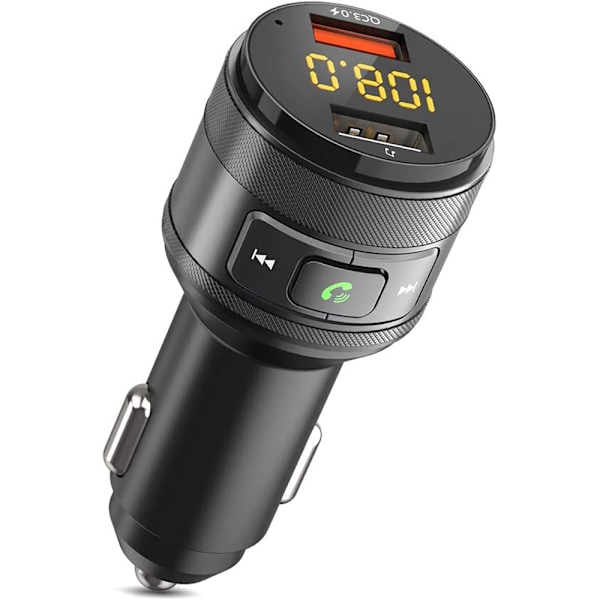 Smart Biltillbehör, Hi-Fi Musikstreaming & Dubbla Snabbladdande USB-portar med Bluetooth 5.3