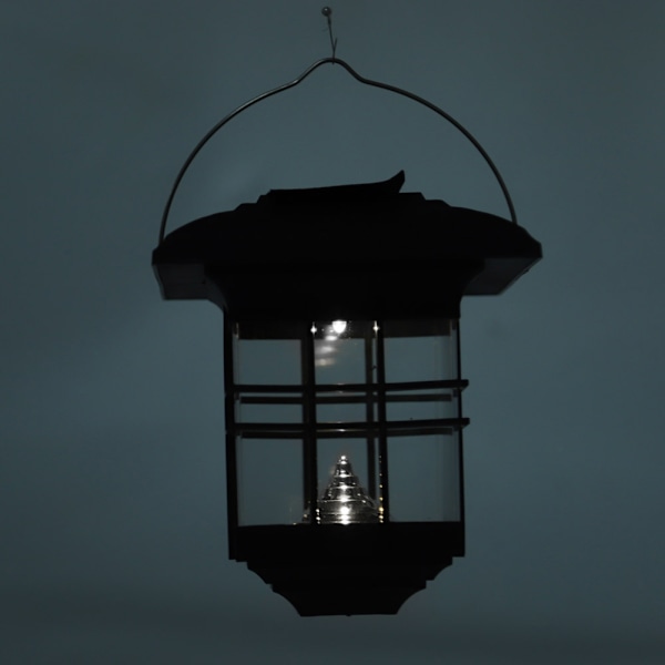 Utomhus Solcellsdriven Husformad LED-lampa, Energibesparande Trädgårdslandskapslampa Med Automatisk Sensor För Vitt Varmt Ljus, Solcellspelarlampor