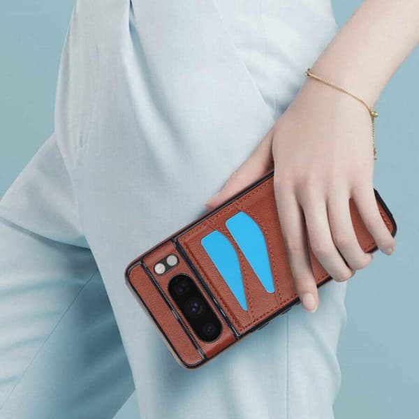 (For Pixel 8 Pro) Elegant og stilig telefondeksel: Optimal beskyttelse svart brun