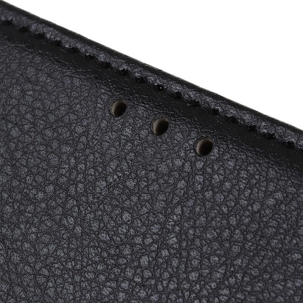 Xiaomi Mi 11 - Litchi Läder Fodral - Svart Black Svart