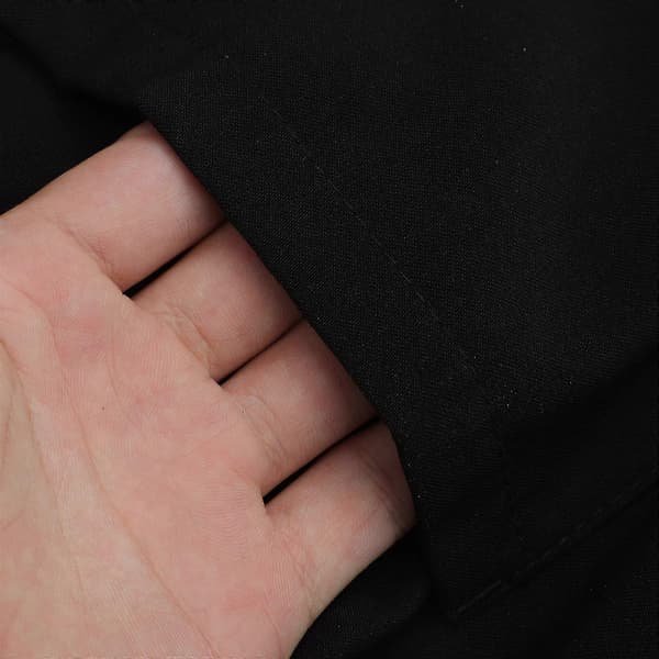 Et par kokke arbejdstøj holdbare bukser åndbart materiale kokkebukser - Størrelse XXL (sort)