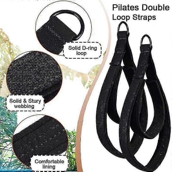 Dubbla Loop Pilates-band för Reformer och annan träningsutrustning