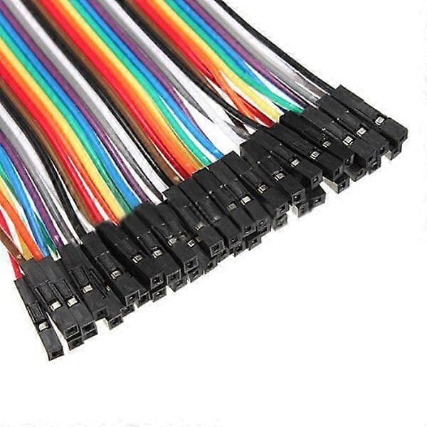 40 stk. 10 cm 2,54 mm han til hun farvede jumperledninger kompatible med breadboard