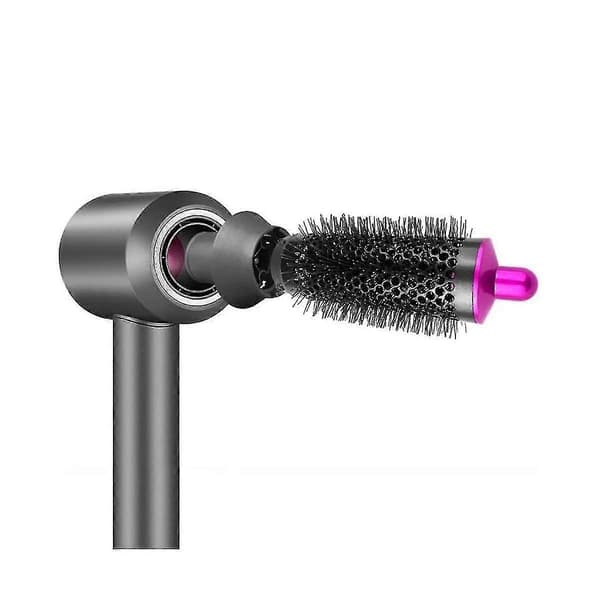 Sylindrisk kam og adapter egnet for Styler / Supersonic hårføner tilbehør, krølltang, roserød og grå-B8