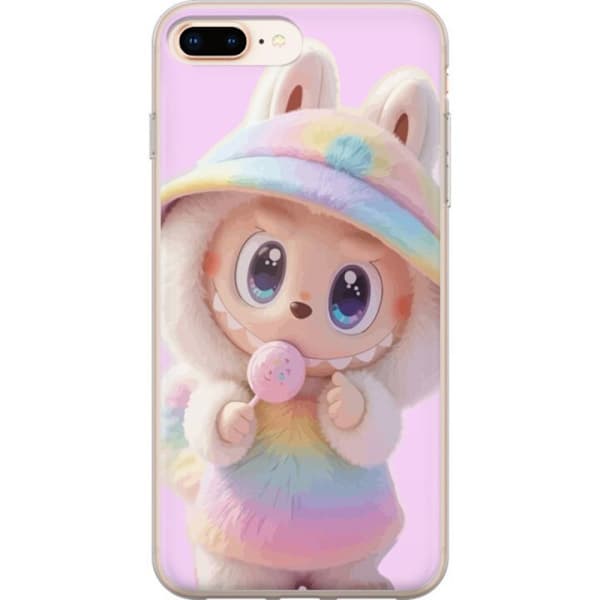 Apple iPhone 7 Plus Plånboksfodral Monster kanindocka vinylfigur roliga uttryck