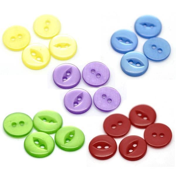 100 knappar - resin - kattöga