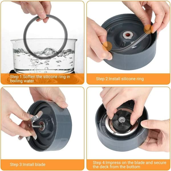 Smoothie Maker-blad, Extraktorblad för Blandning, Rivning och Hackning med Diskmaskinssäker Design i Rostfritt Stål för NutriBullet 600w 900w Pro