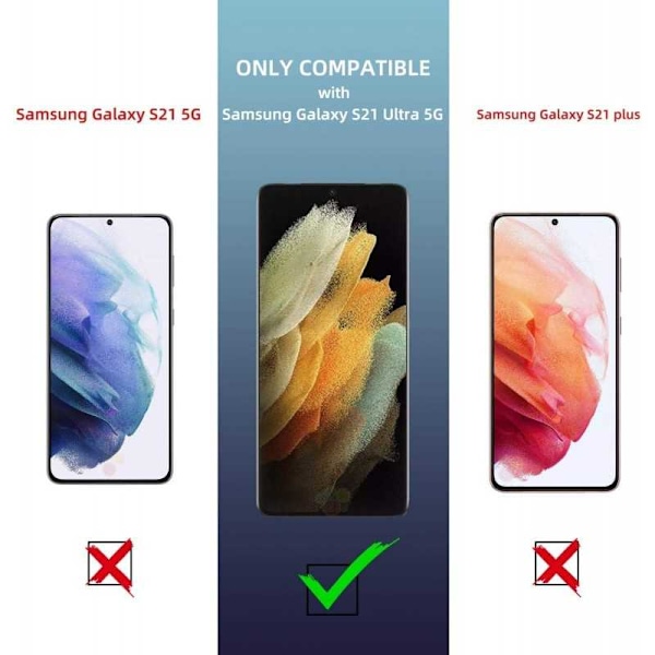 Samsung S22 Ultra Privacy Härdat glas 0.26mm 3D 9H Transparent