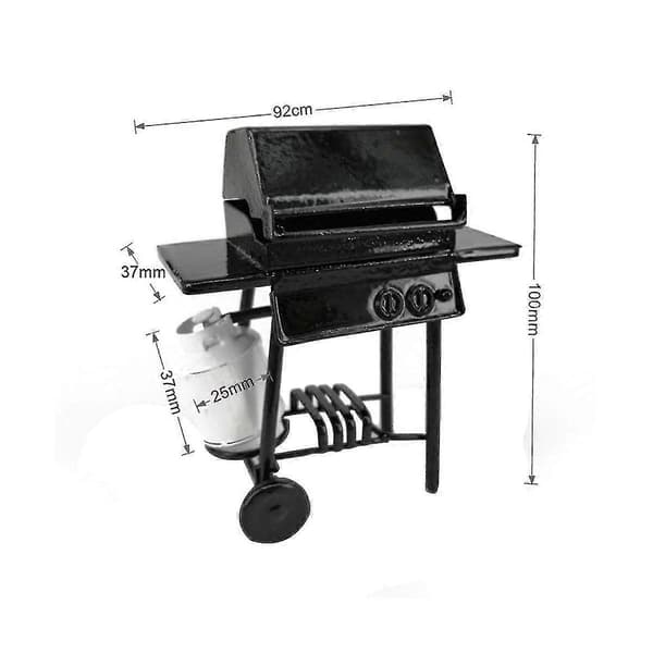 1:10 Skala Grill Miniatyr Ornament Bbq Verktyg Mini Möbler,b