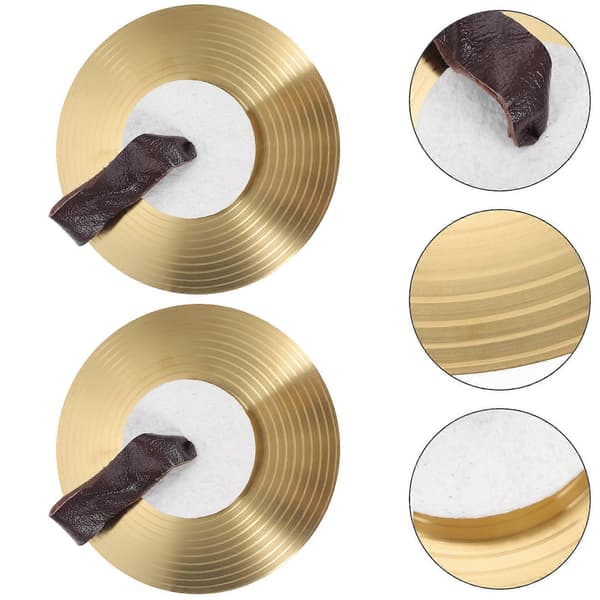 1 par små håndcymbaler i legering, slagverksinstrument for band