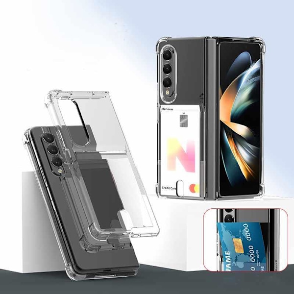 Samsung Galaxy Z Fold 4 - Mjukt Transparent Skal Transparent