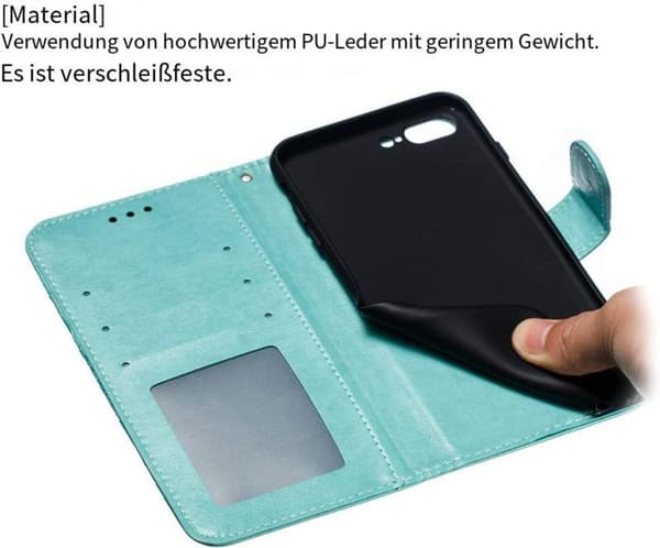 Etui til iPhone 7/8/SE iPhone 2020, flip wallet kort slots