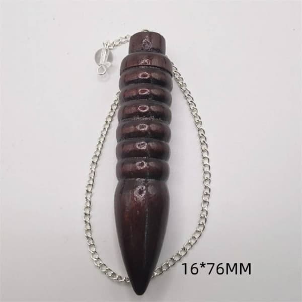 Naturlig træpendul Reiki pendelvedhæng C C C E