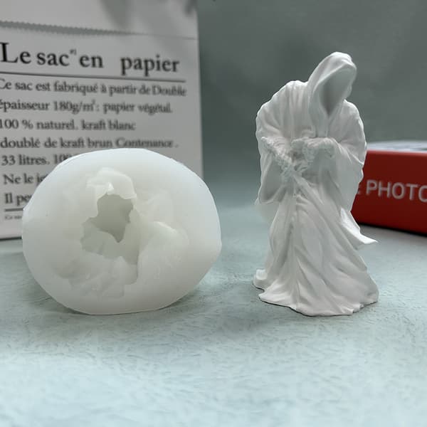Silikonljusform, 3D-kub mystisk krigare ljustillverkning